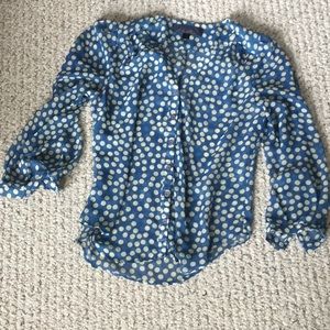 Blue Rain sheer shirt, medium